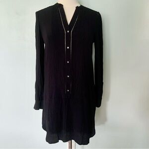H&M Button Front Long Sleeve Shirt Dress